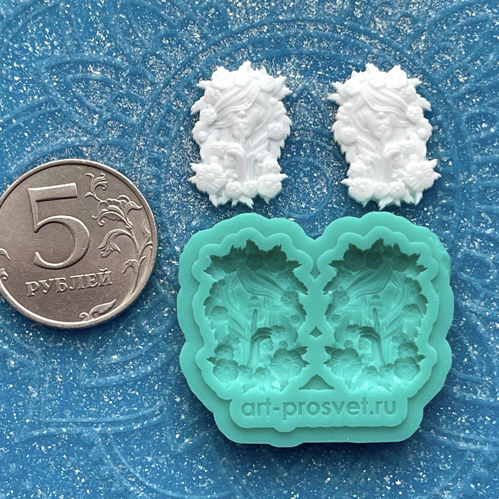 Молд "Девушка в цветах" (XXS)