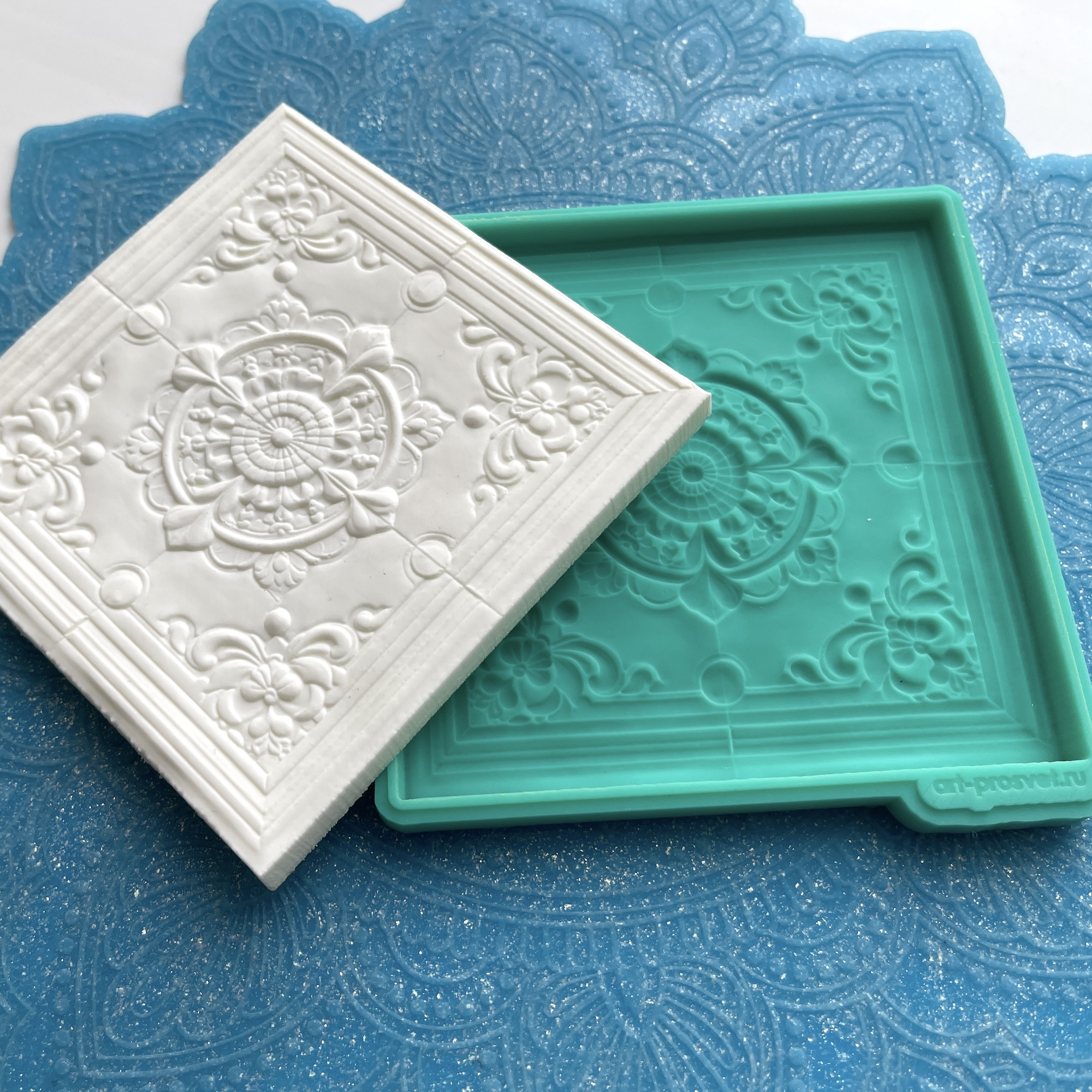 Молд плитка-барельеф "Изразец 1" (L)