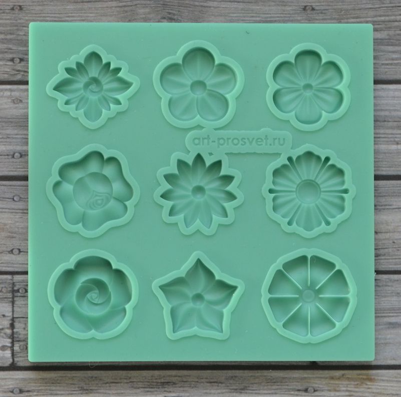 Молд "Набор цветков 9"