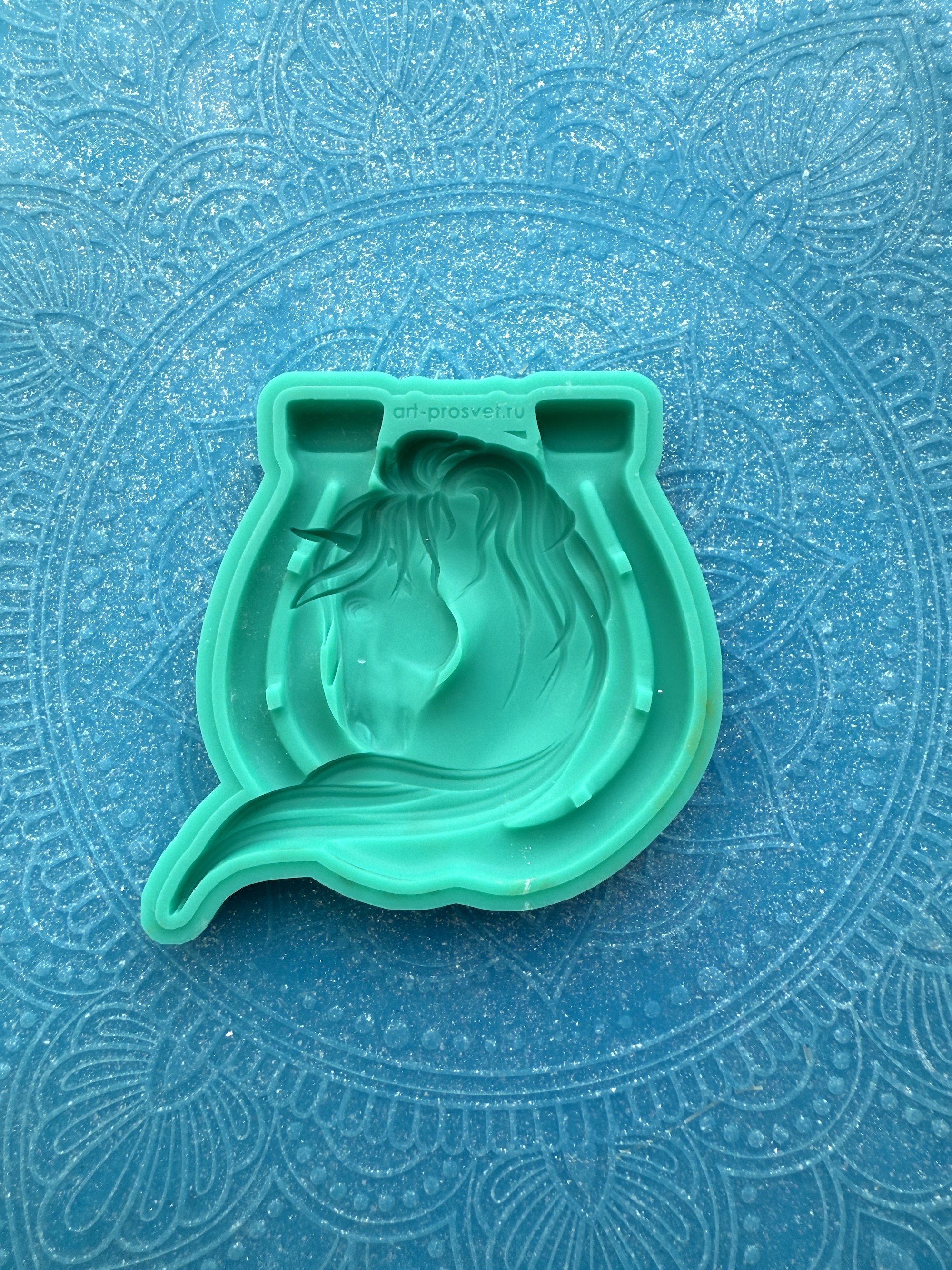 Молд панно "Лошадь в подкове 1" (M)