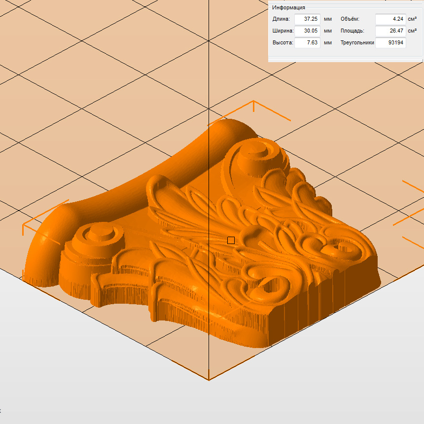 Молд "Декоративный кронштейн" (S)