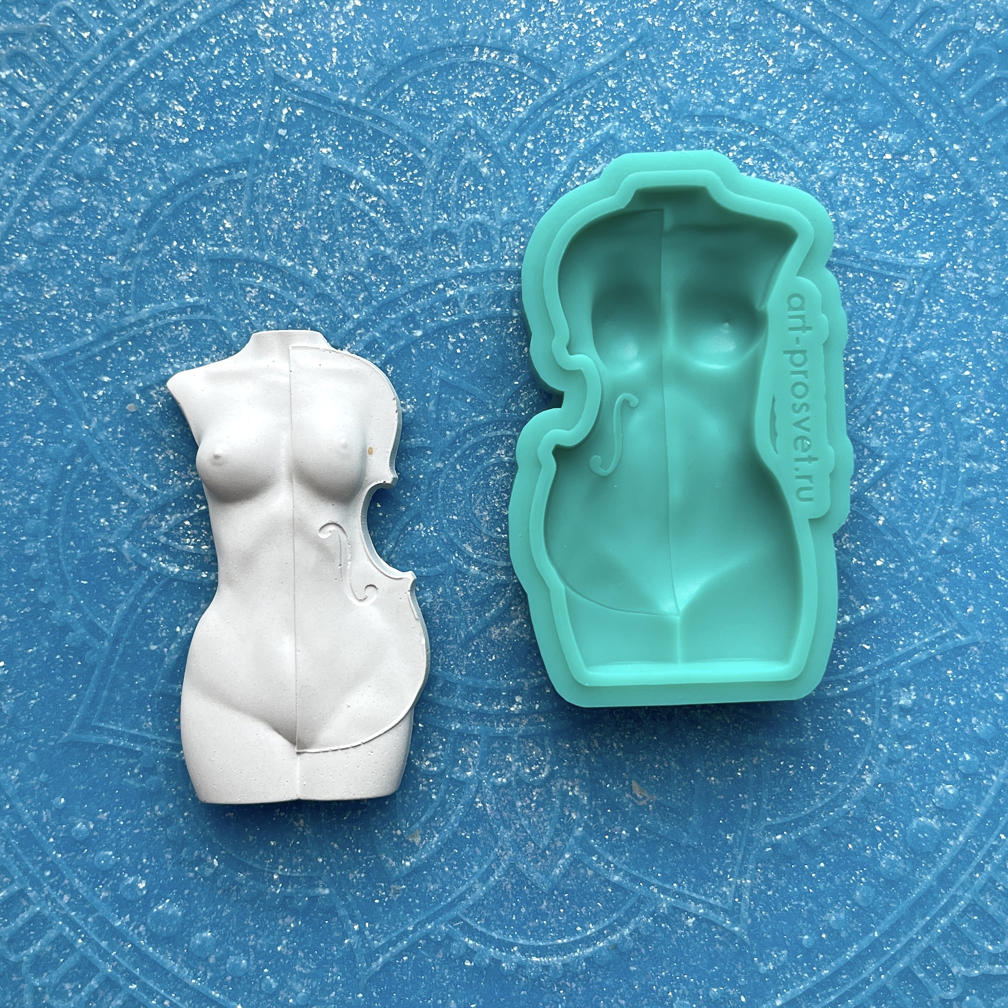 Молд "Женщина скрипка 1" (S)