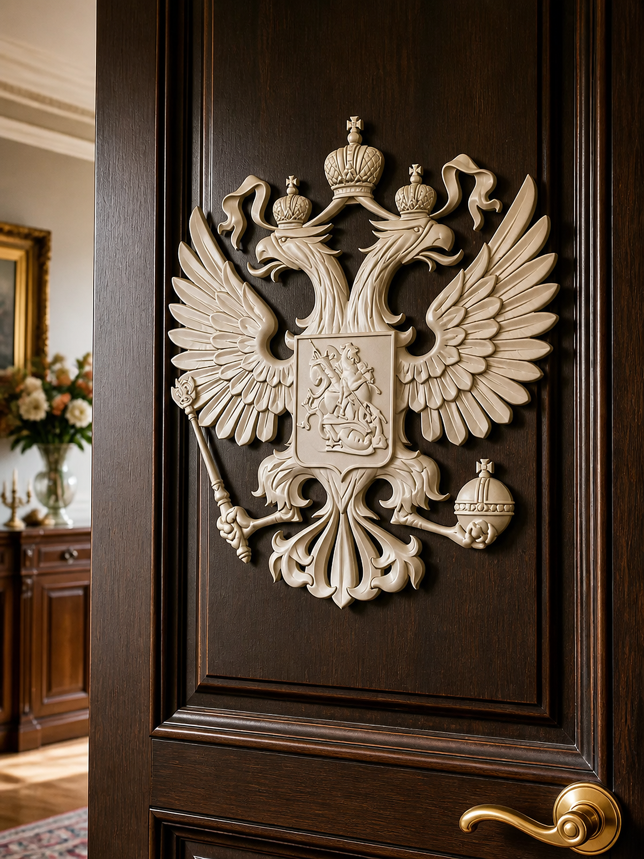 Силиконовая форма Герб России XXXL 40×44 см — Арт-Просвет