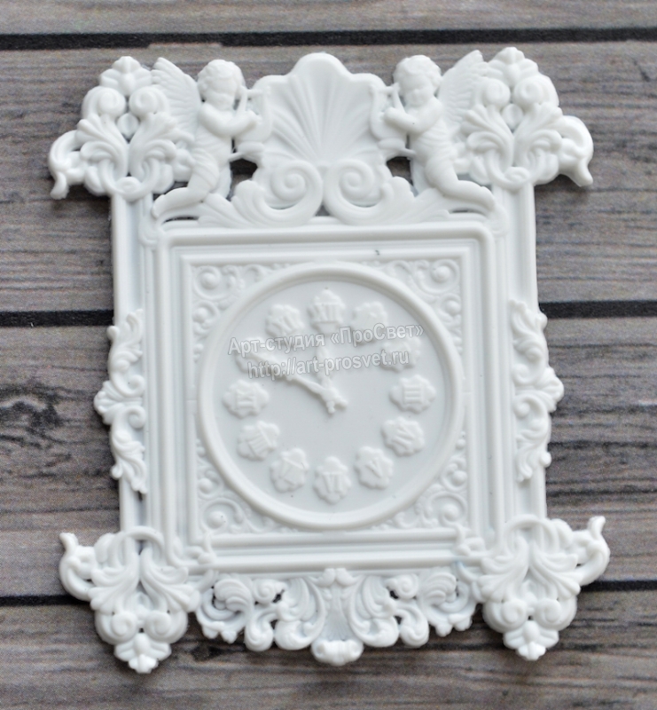 Молд "Часы в стиле барокко"