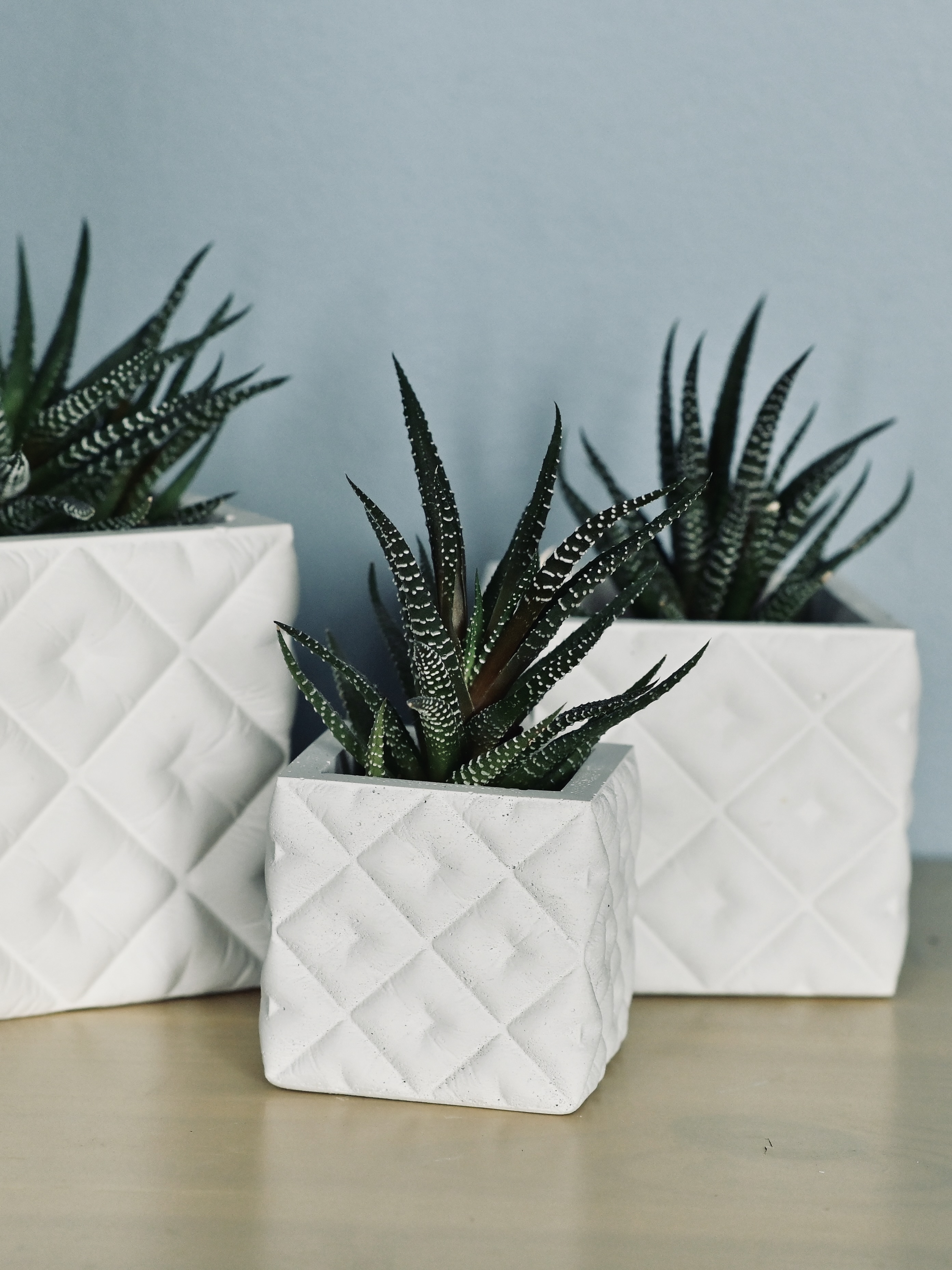 3D-молд "Стёганое кашпо куб" (M)