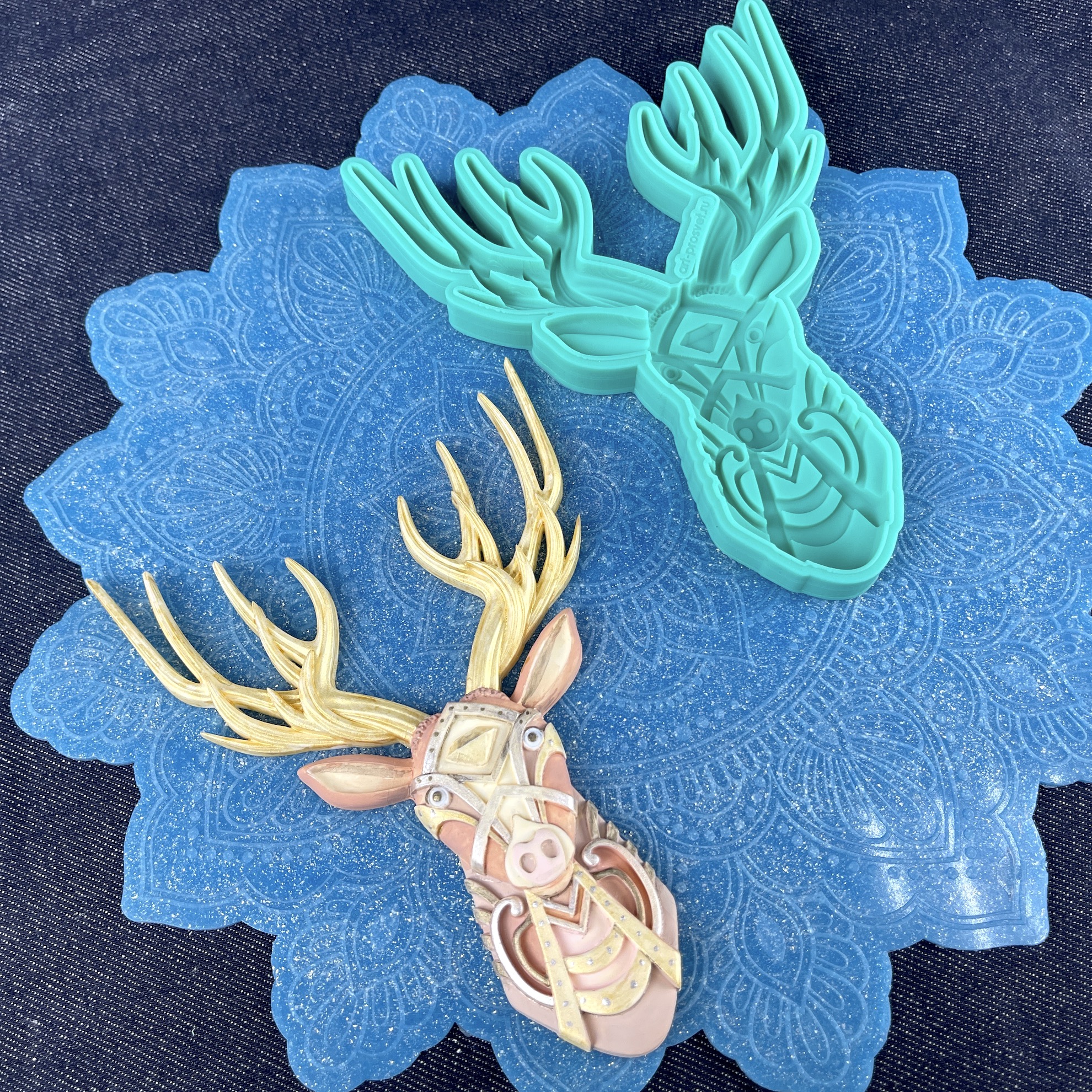 Молд "Этнический олень" (XL)