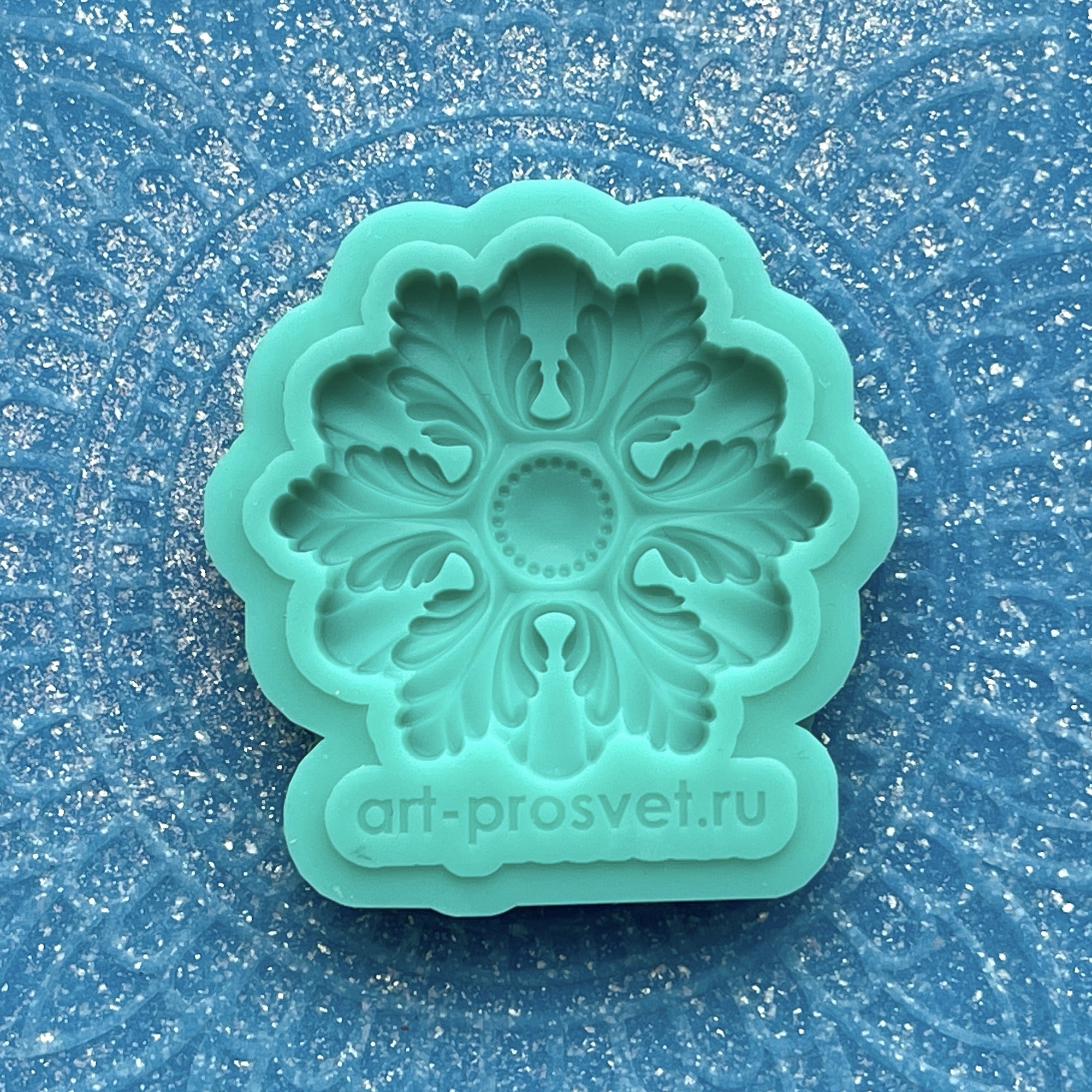 Молд "Элемент декора "Розетка" (XS)