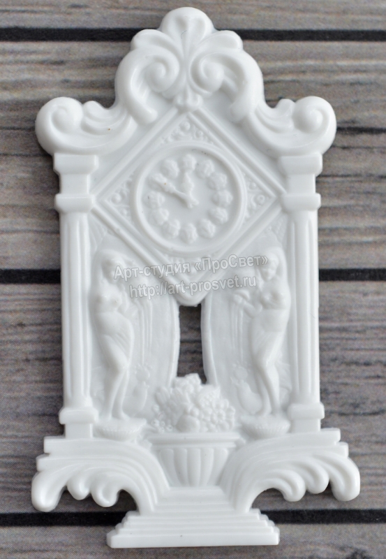 Молд "Часы с античной темой"