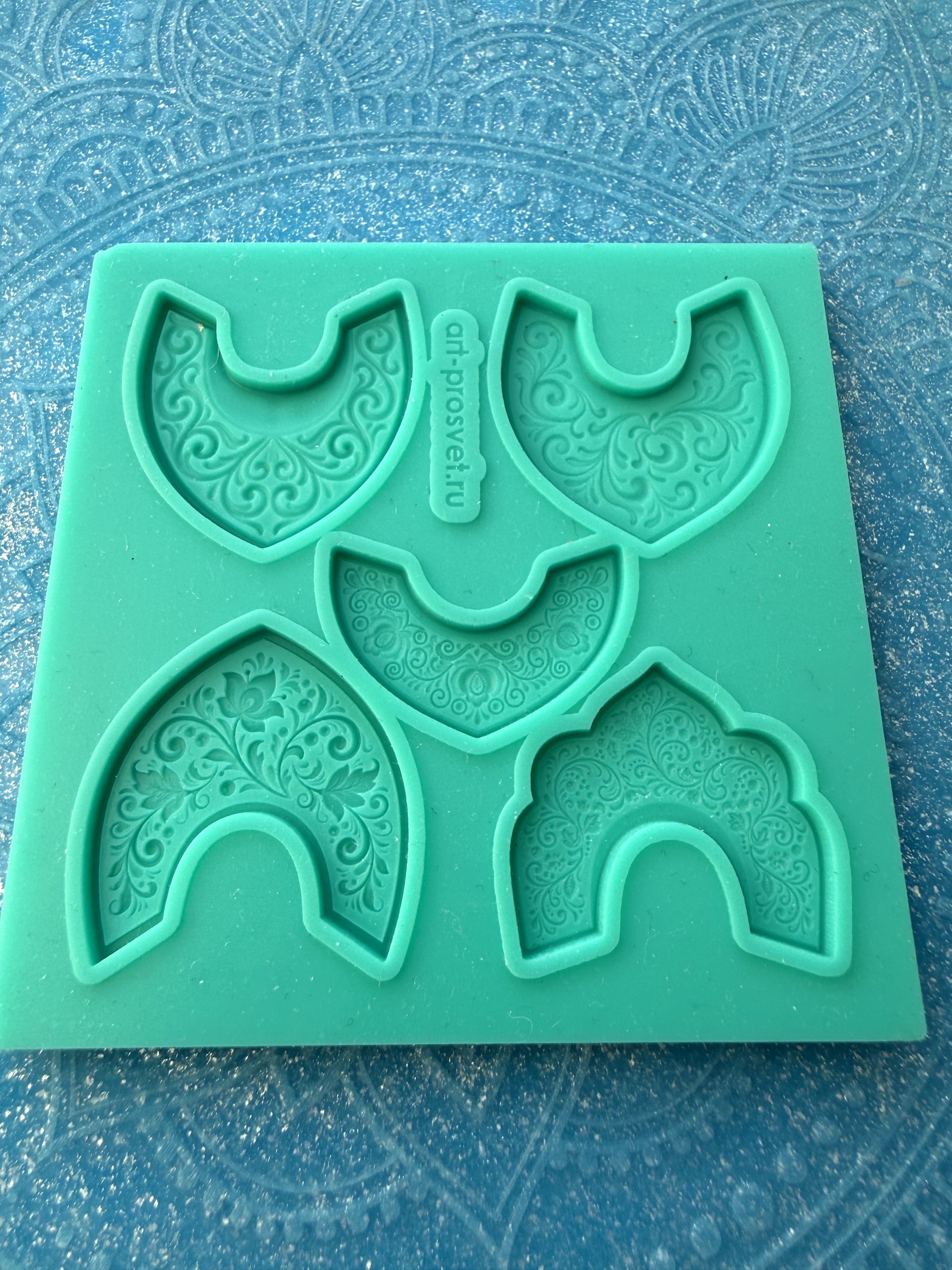 Молд "Набор традиционных русских кокошников" (XS)