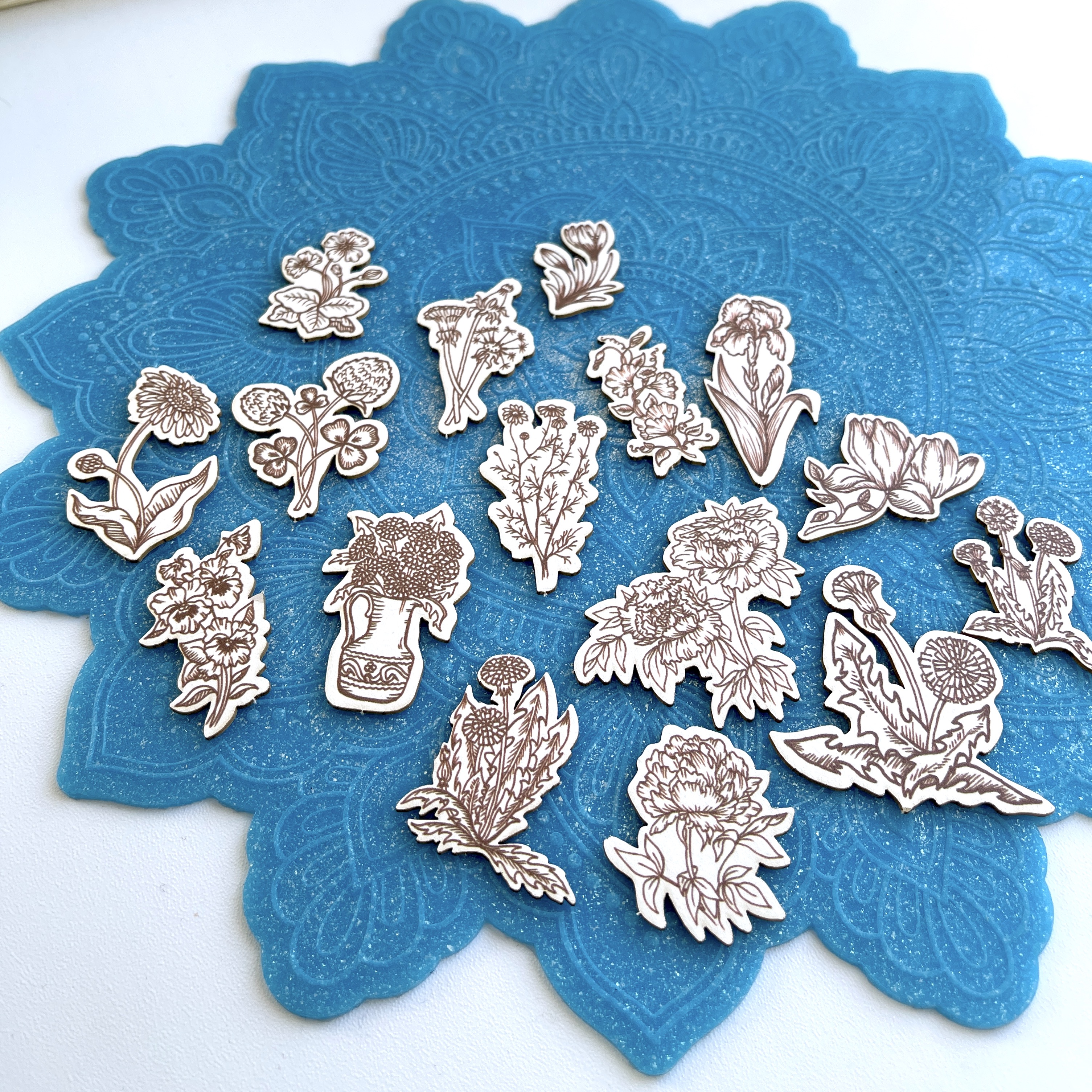 Цветной чипборд набор "Летний сад 1"