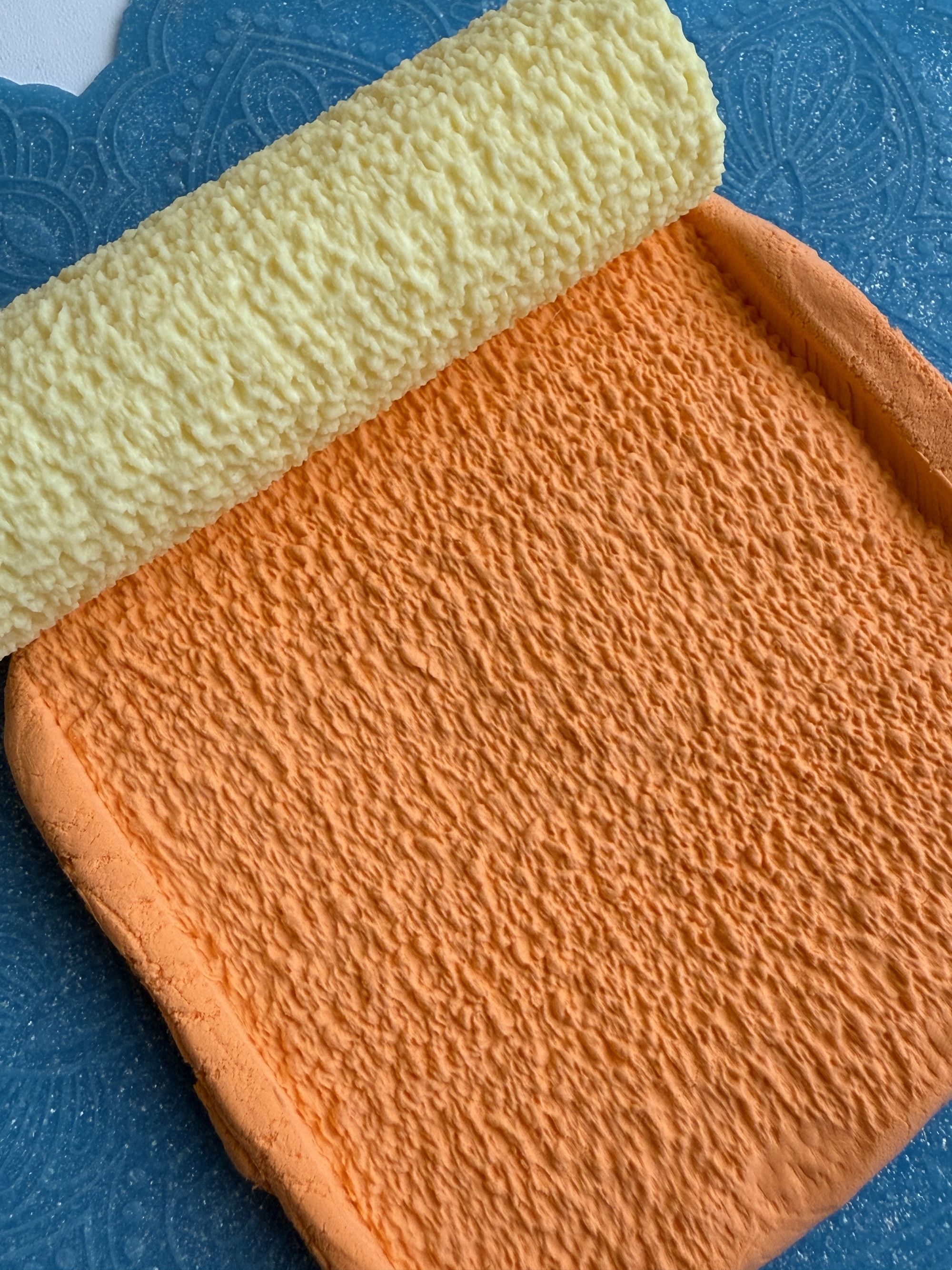 Текстурный ролик (скалка) "Шерстяная ткань" (L), площадь 100x100 мм