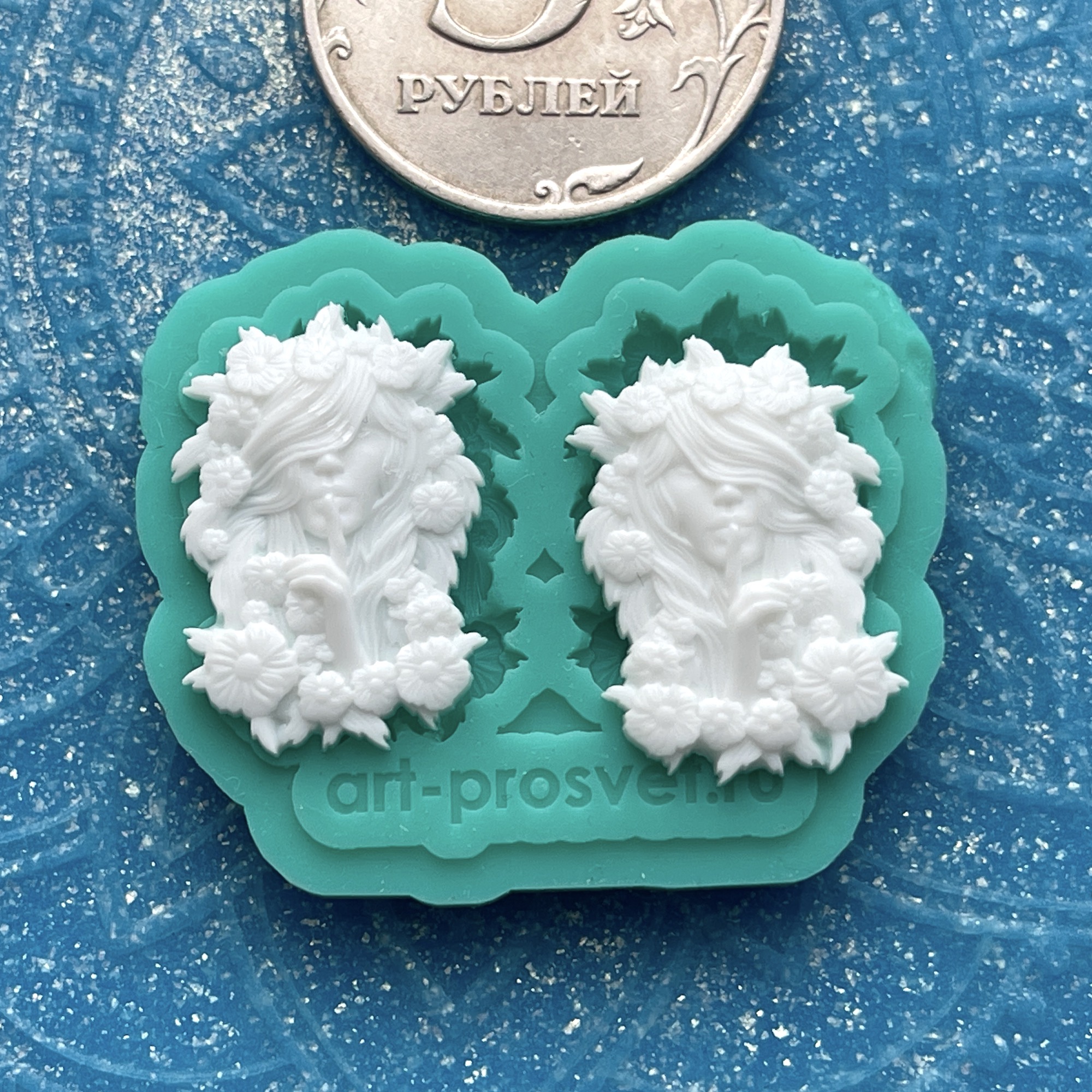 Молд "Девушка в цветах" (XXS)