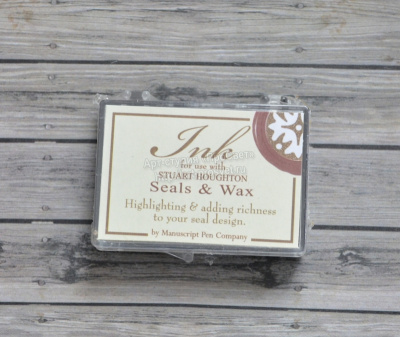 Штемпельная подушка для окрашивания оттисков сургучных печатей, золото