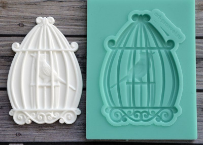 Молд "Клетка с птицей 1"