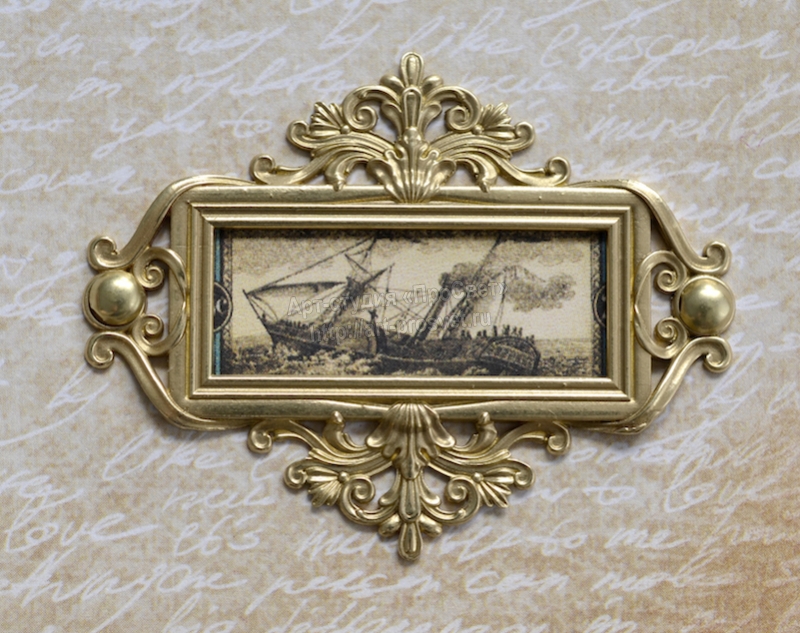 Набор "Металлическая рамка для записей" 2 шт, цвет Серебро