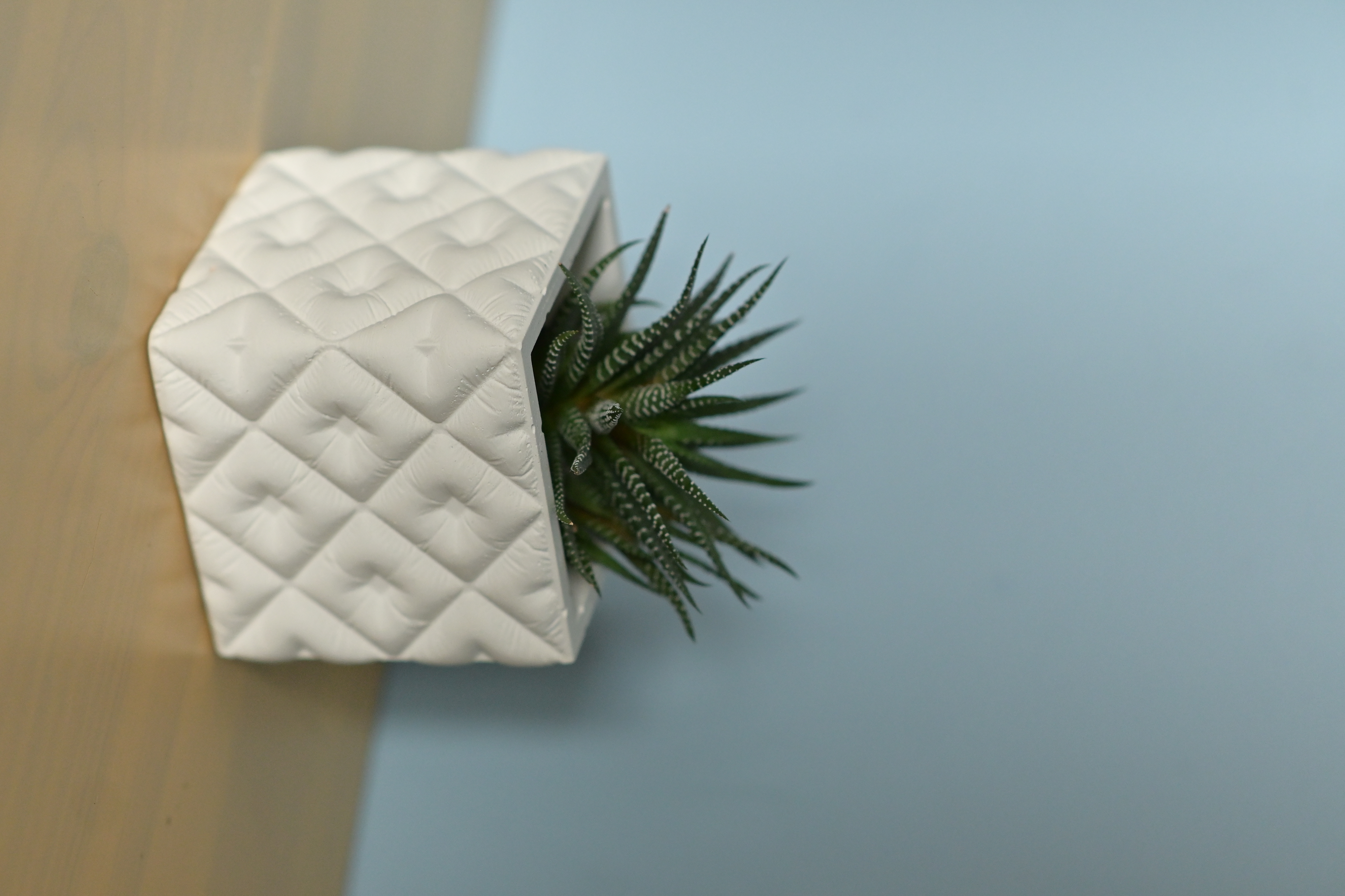 3D-молд "Стёганое кашпо куб" (S)