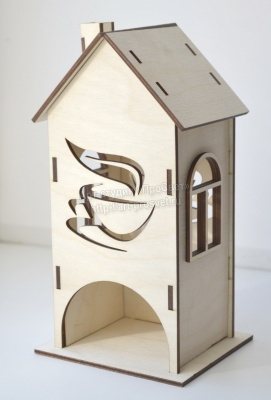 Деревянная заготовка "Чайный домик"