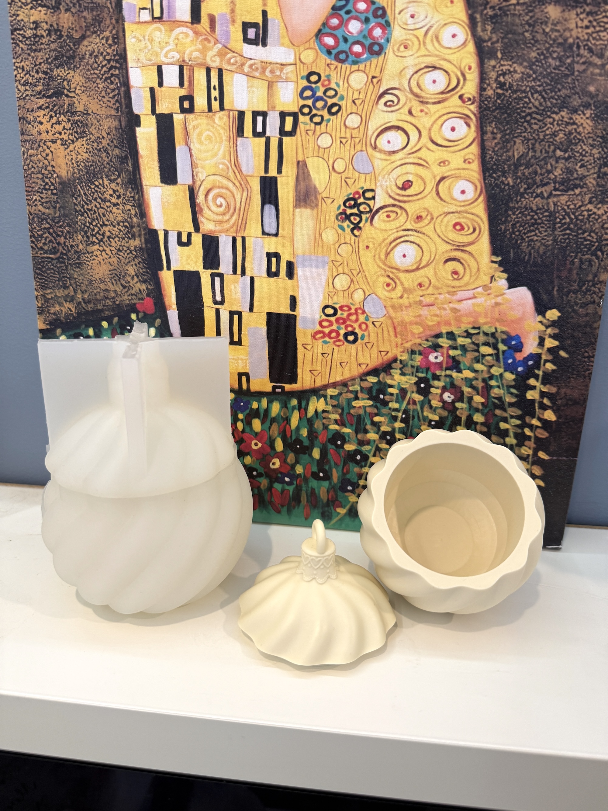 3D-молд контейнер для свечи, шкатулка "Ёлочный шар 2.0" (L)