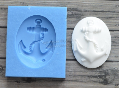 Молд камеи "Якорь"
