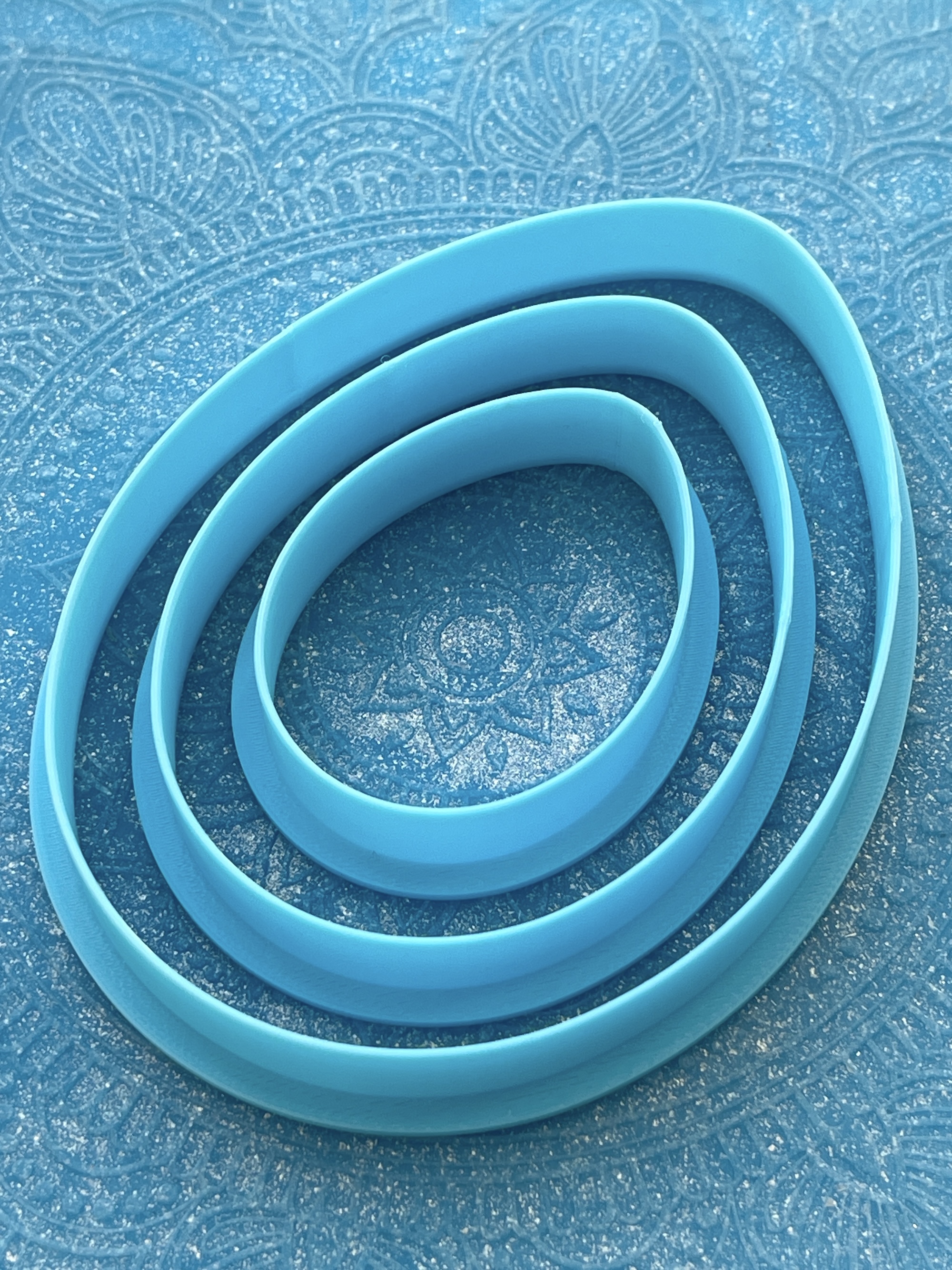 Набор форм-ножей для теста, мастики, глины "Яйца"