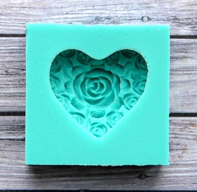 Молд "Сердце в розах" (S)