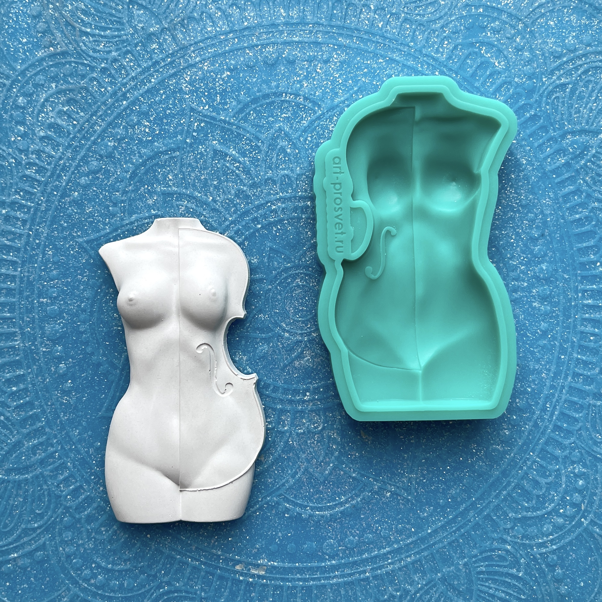 Молд "Женщина скрипка 1" (M)