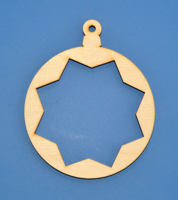 Деревянная заготовка "Ёлочная игрушка"