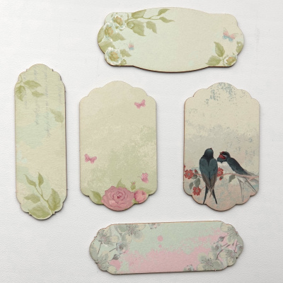 Цветной чипборд "Теги ласточки"