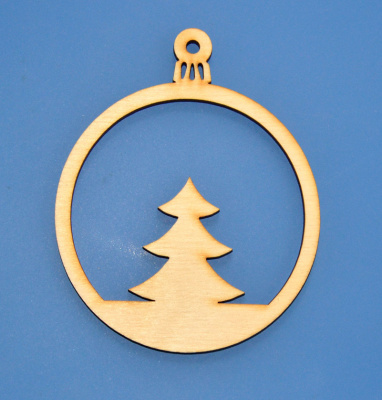 Деревянная заготовка "Ёлочная игрушка"