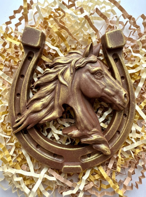 Молд панно "Лошадь в подкове 3" (XL)