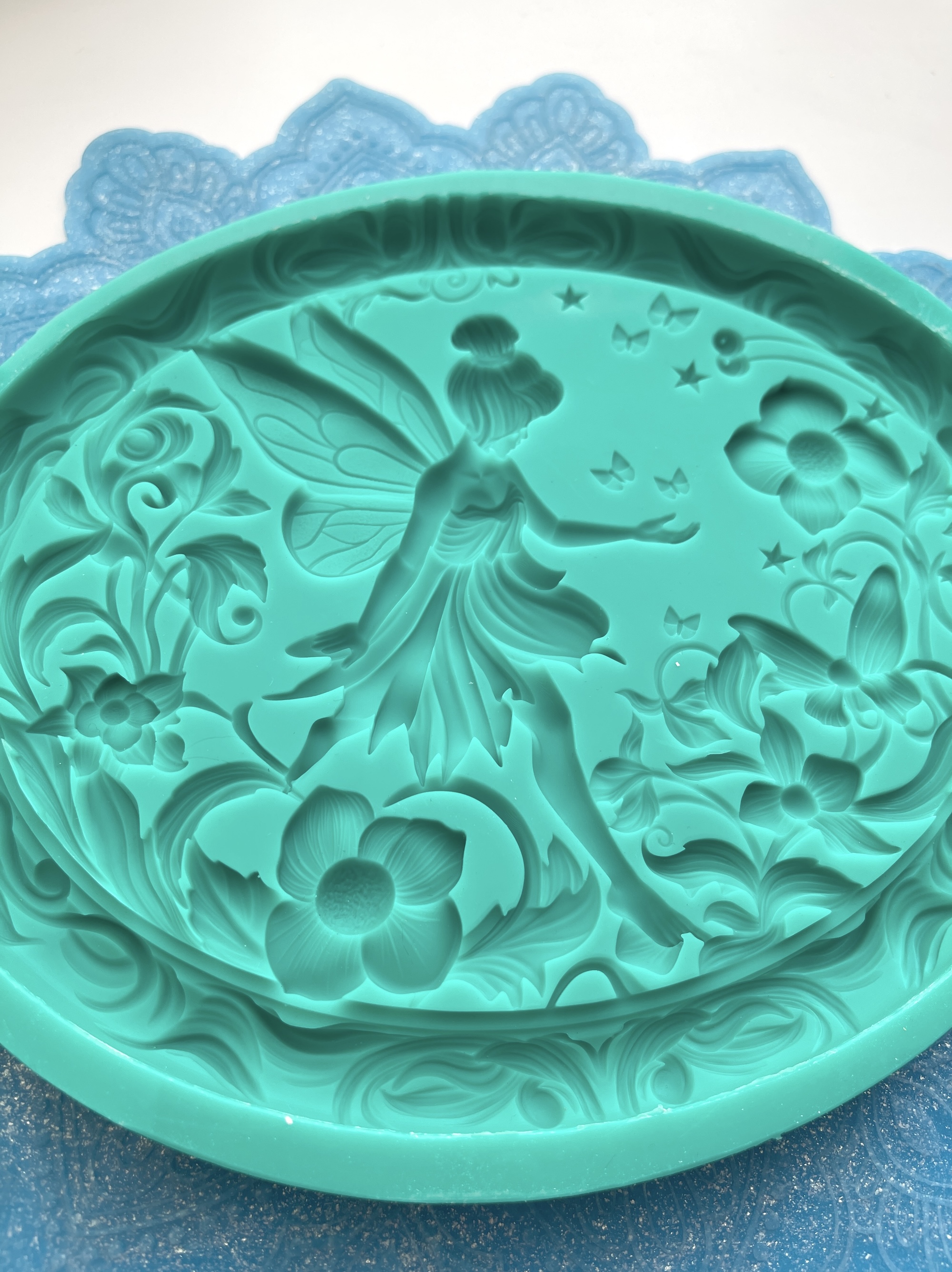 Молд панно "Фея на цветочном лугу" (XL)