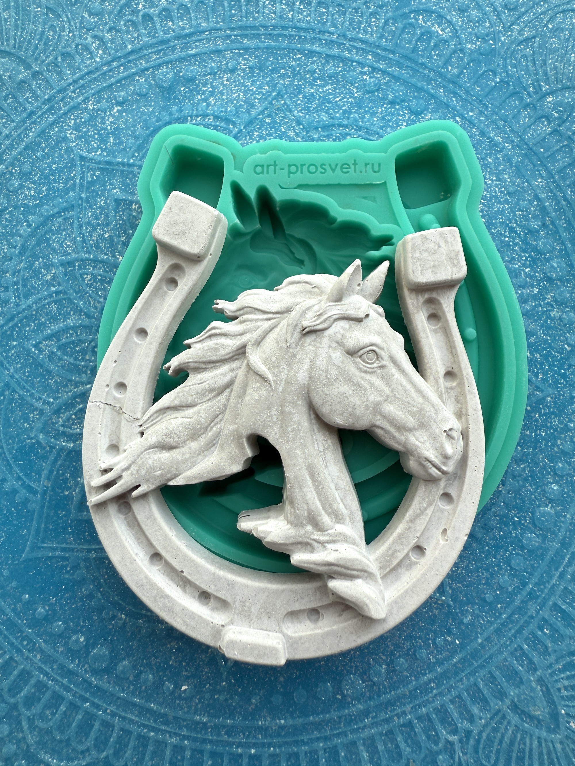 Молд панно "Лошадь в подкове 3" (M)