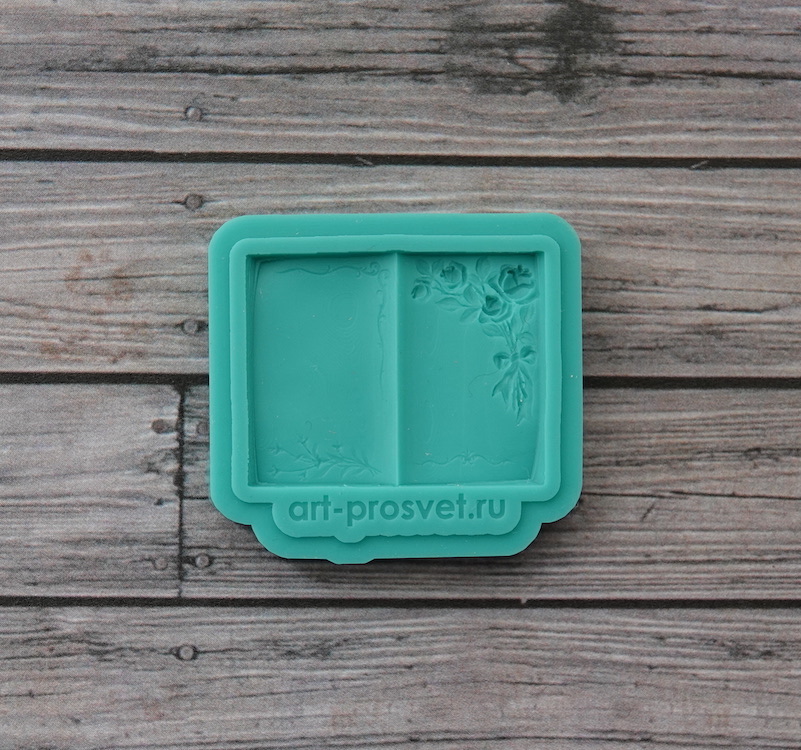 Молд "Развернутая книга с розами" (XS)