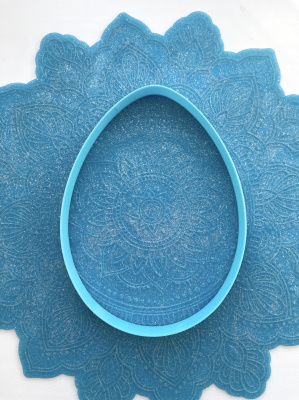 Форма-нож для теста, мастики, глины "Яйцо"