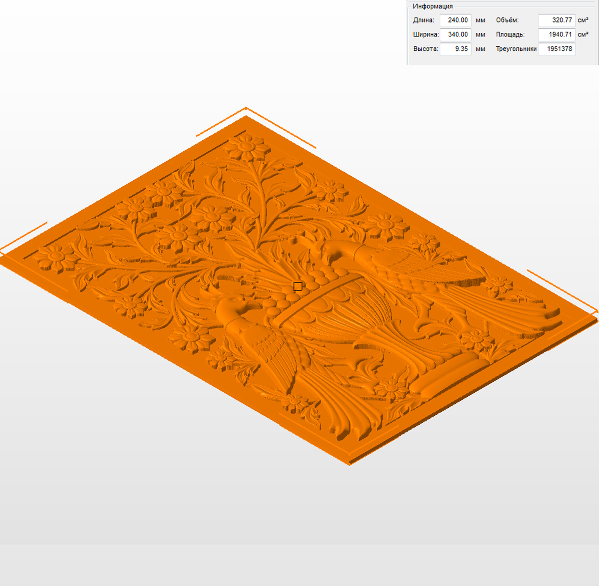 Молд "Панно Жарптицы" (XXXL)