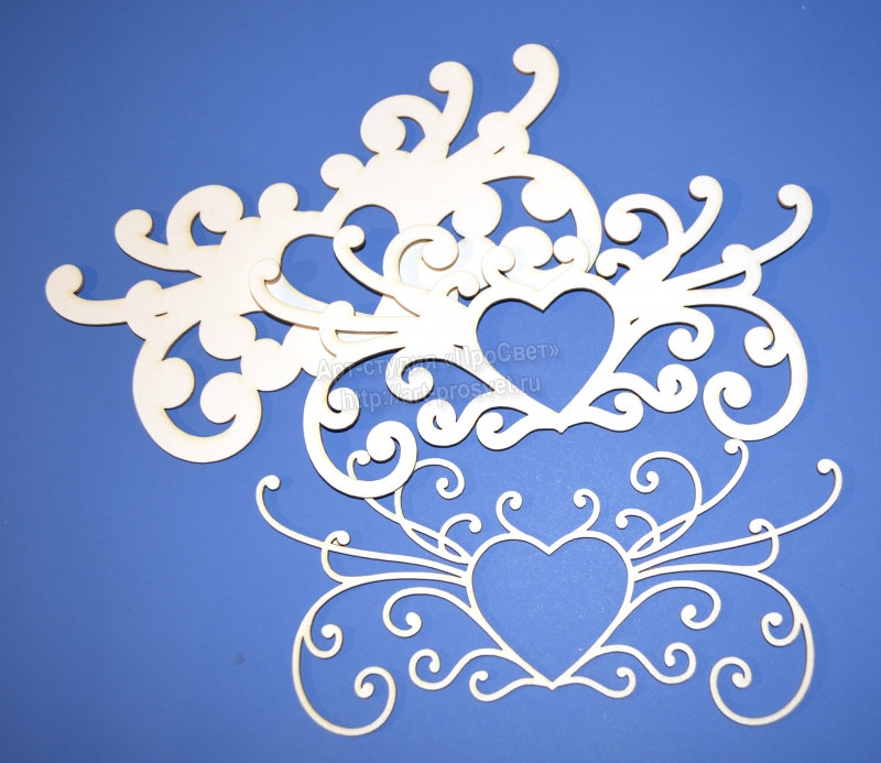 Чипборд "Объемный узор"