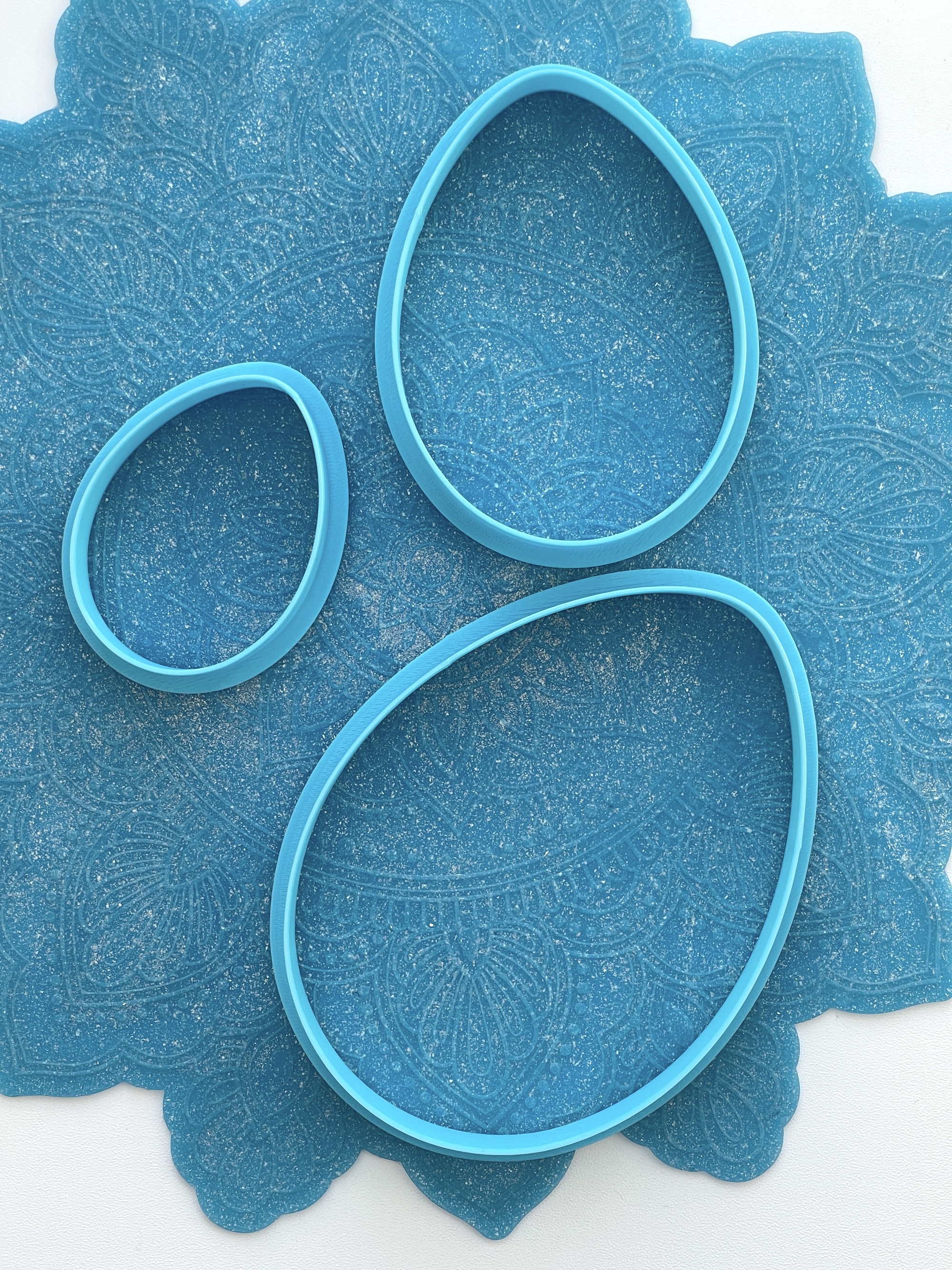 Набор форм-ножей для теста, мастики, глины "Яйца"