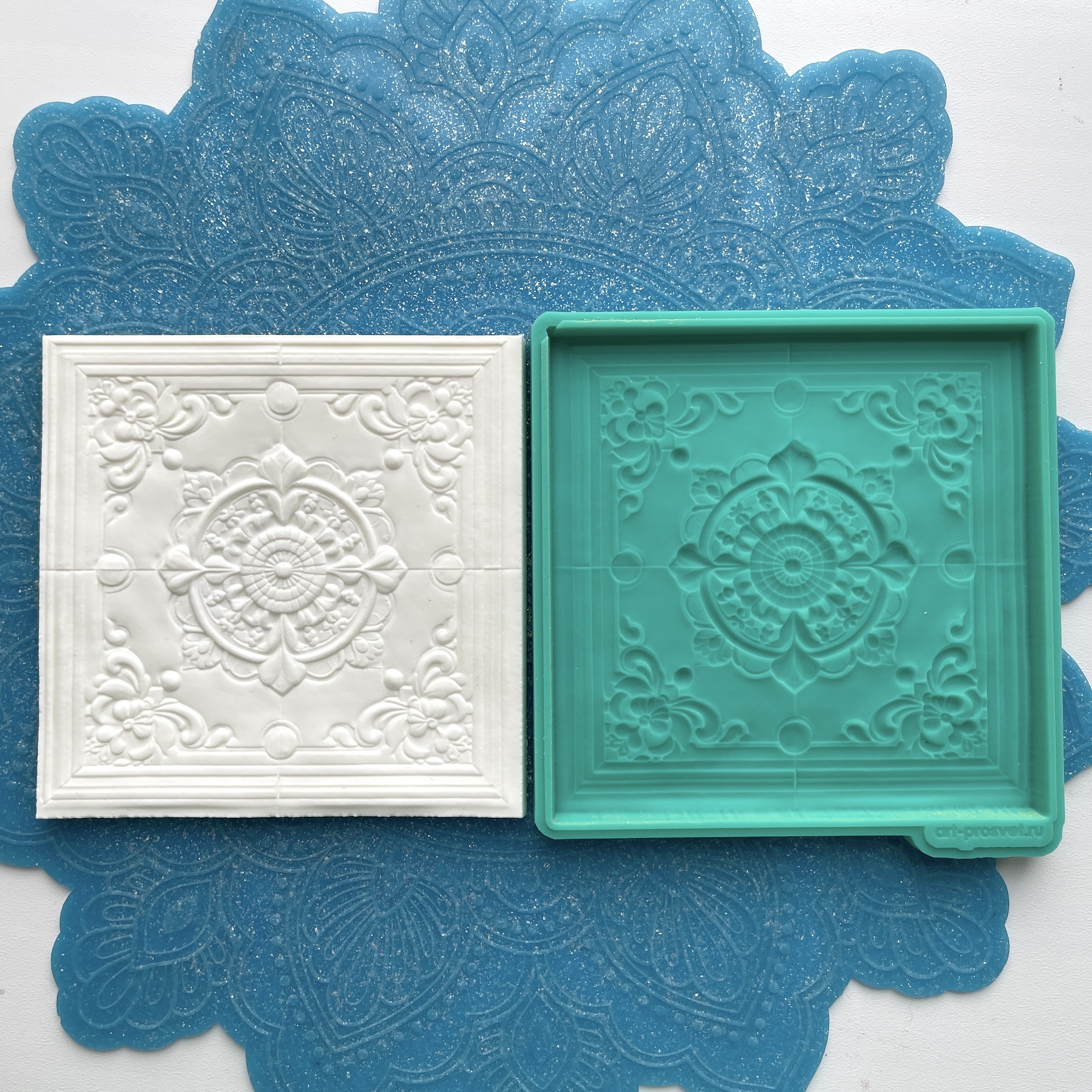 Молд плитка-барельеф "Изразец 1" (L)