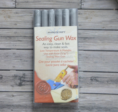 Набор воска для термопистолета, серебряный - 6 шт.