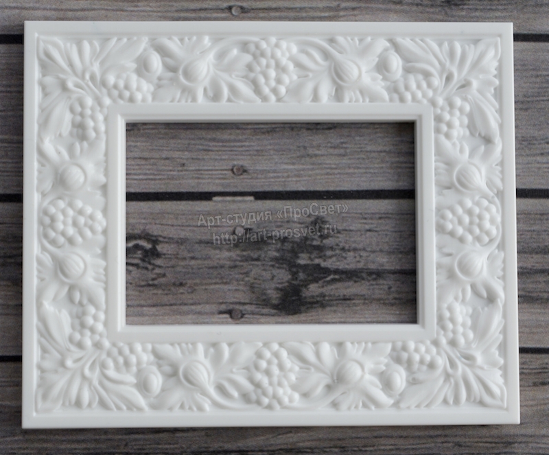Молд "Прямоугольный багет с виноградной лозой"