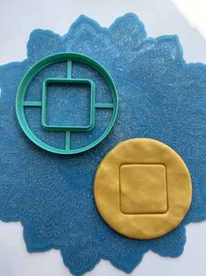 Форма-нож для теста, мастики, глины, по мотивам Игры в кальмара "Квадрат"