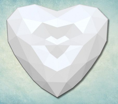 Молд "Рубиновое сердце"