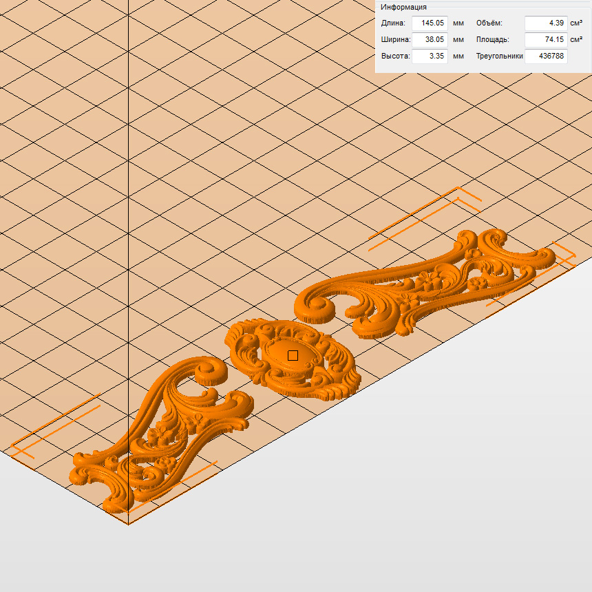 Молд "Декоративный элемент" (XL)