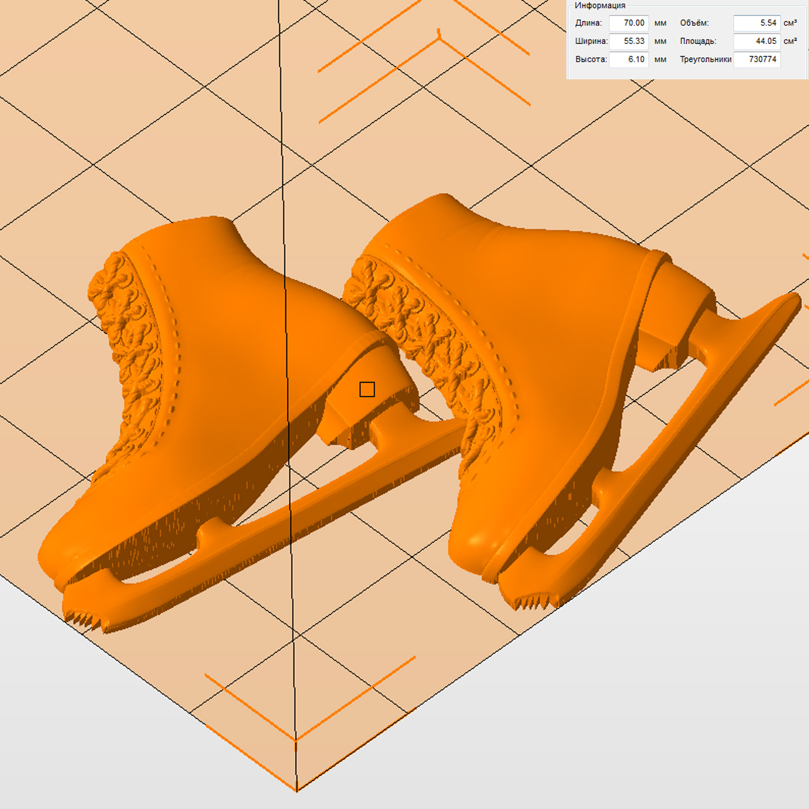 Молд "Коньки" (M)