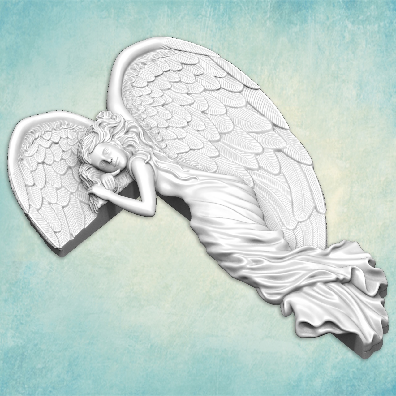 3D-молд "Ангел-хранитель на дверь" левый (XXL)