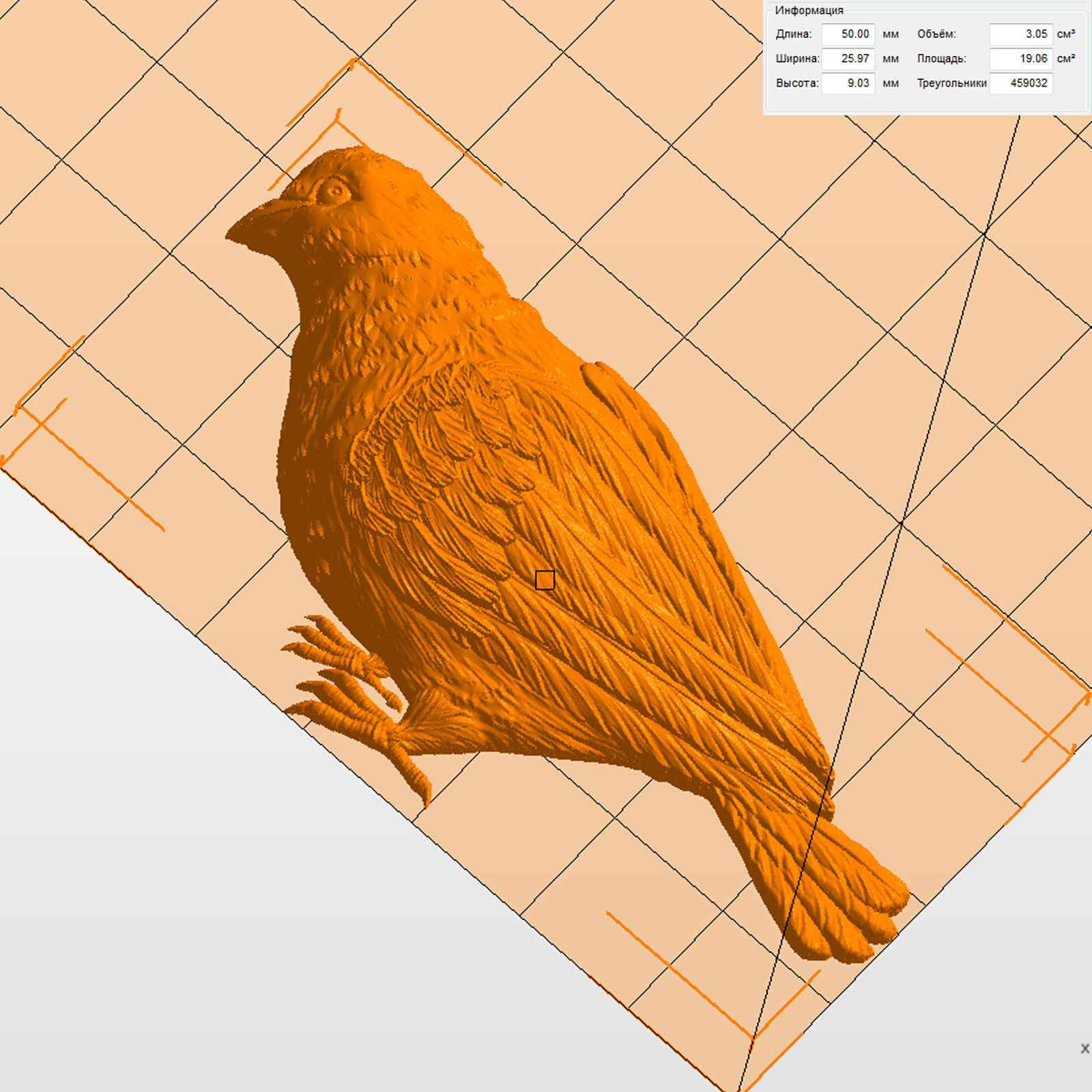 Молд "Птица Голубь" (S)