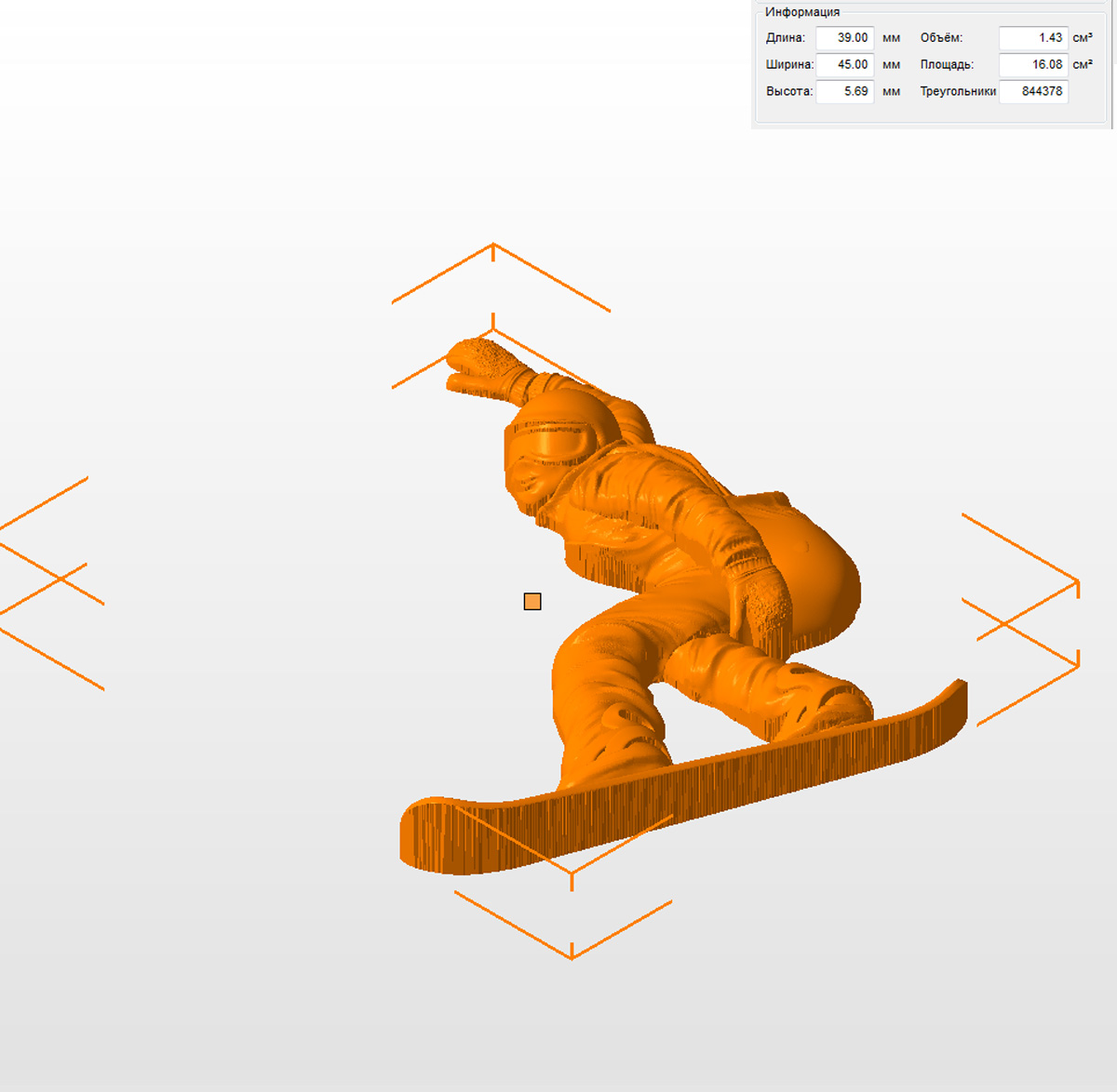 Молд "Сноубордист" (S)