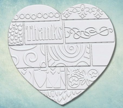 Молд "Лоскутное сердце Thanks" (M)