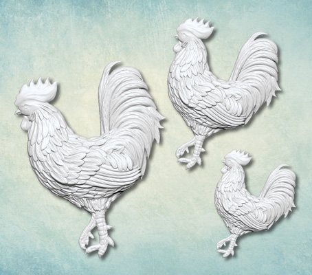 Молд "Набор "Петухи 2"