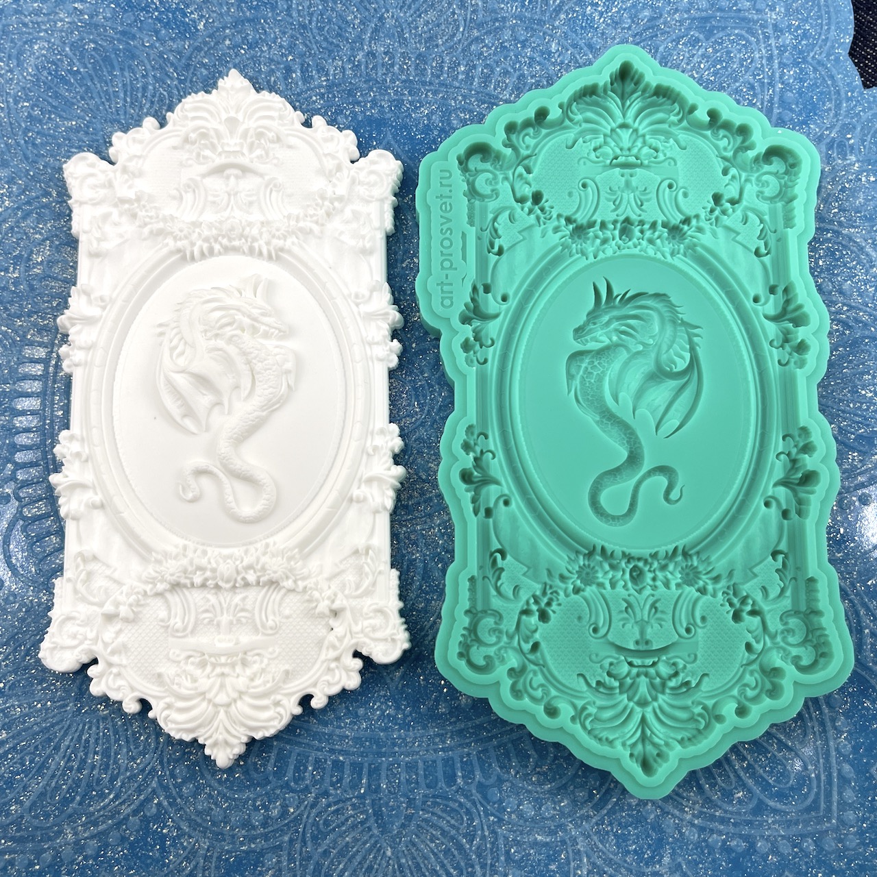 Молд "Панно с драконом" (XL)